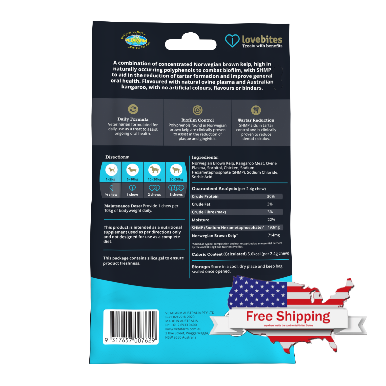 Lovebites Dentashield Directions