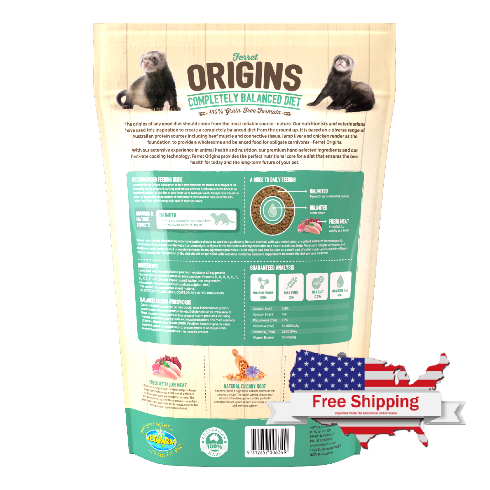 Origins Ferret Diet Directions