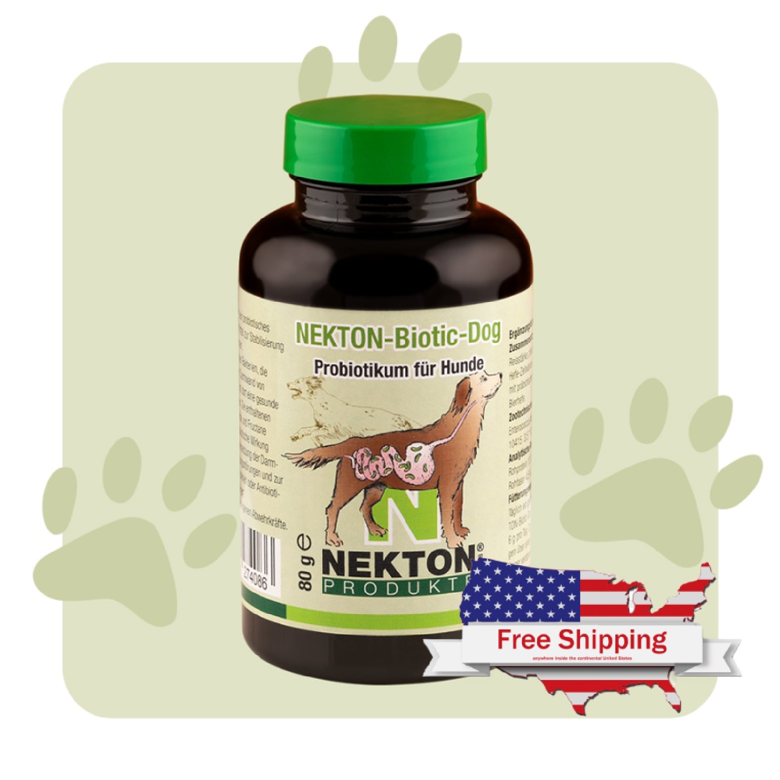 NEKTON-Biotic-Dog | Natural Probiotic Supplement for Dogs – Supports Gut Health & Immunity