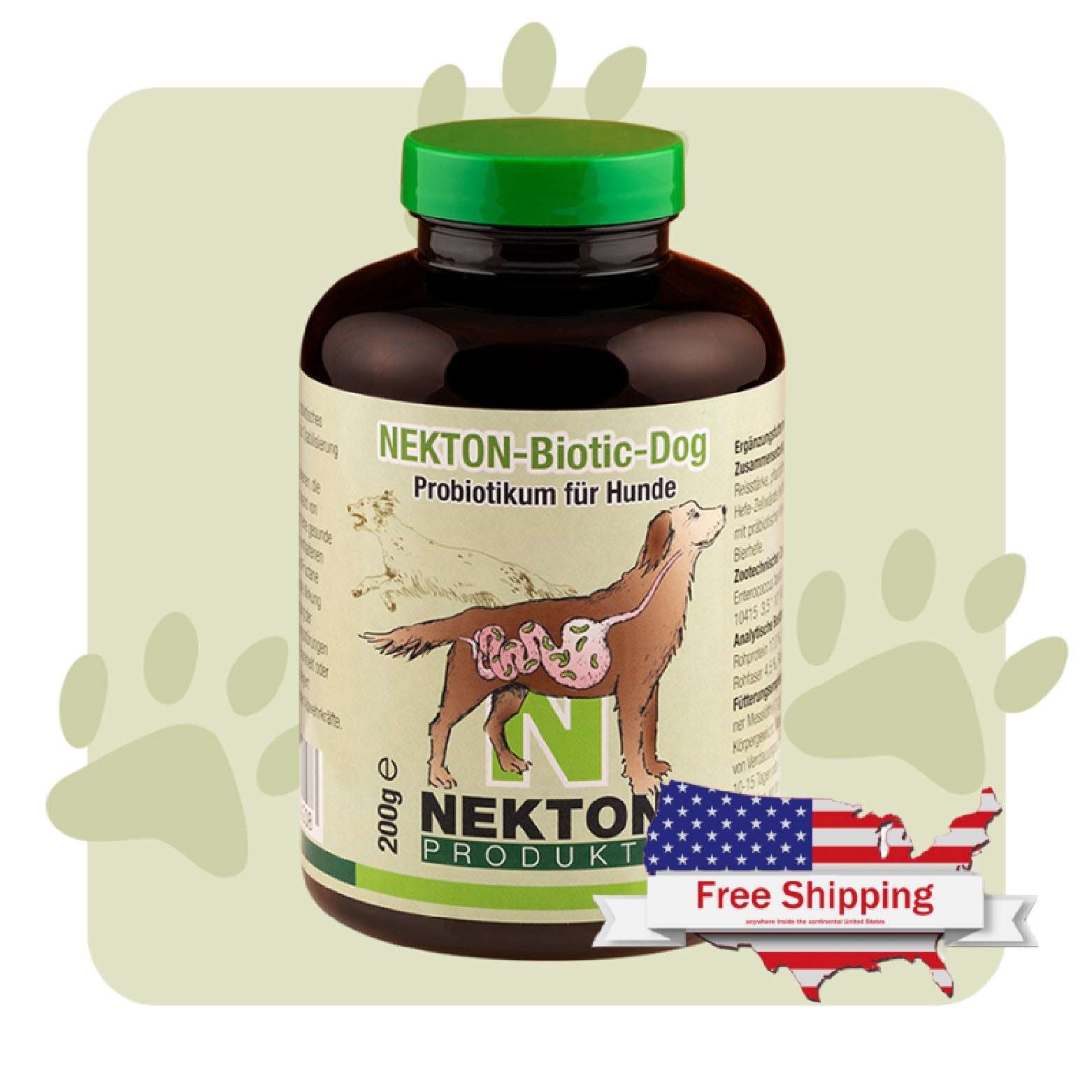 NEKTON-Biotic-Dog | Natural Probiotic Supplement for Dogs – Supports Gut Health & Immunity