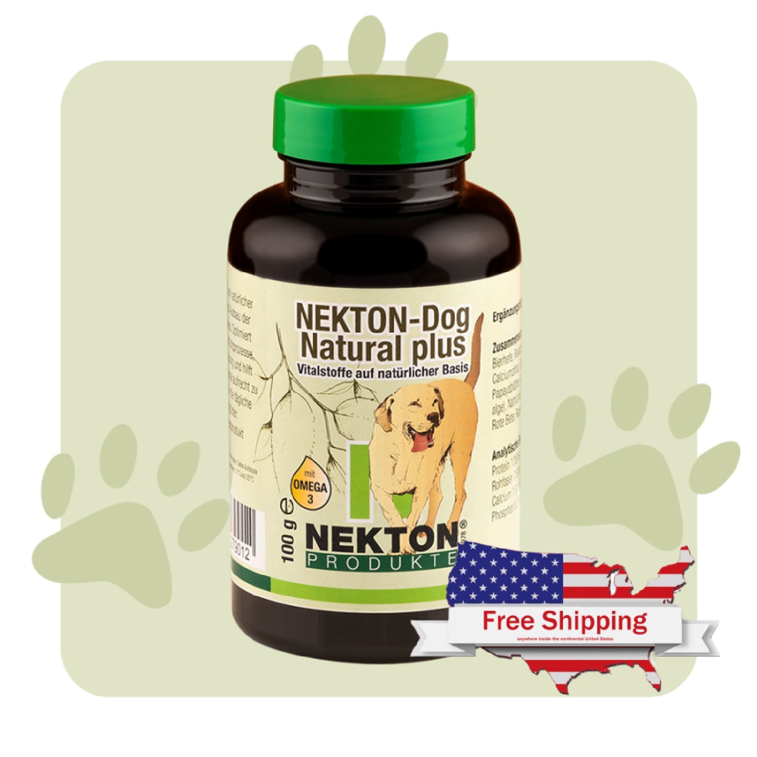 NEKTON-Dog Natural-Plus | Natural Complementary Feed with L-Carnitine for Dogs – Supports Digestion & Vitality