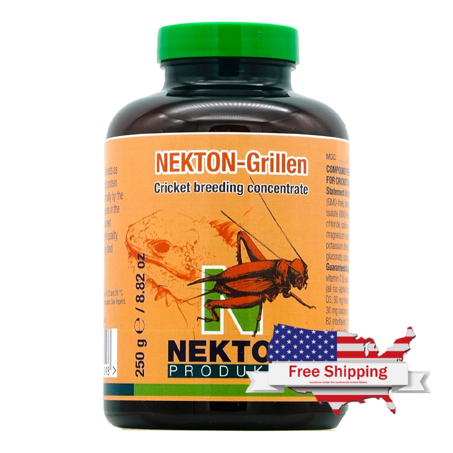 NEKTON-Grillen Concentrate | Complete Nutritional Feed for Breeding Crickets – High-Quality Protein, Vitamins & Minerals