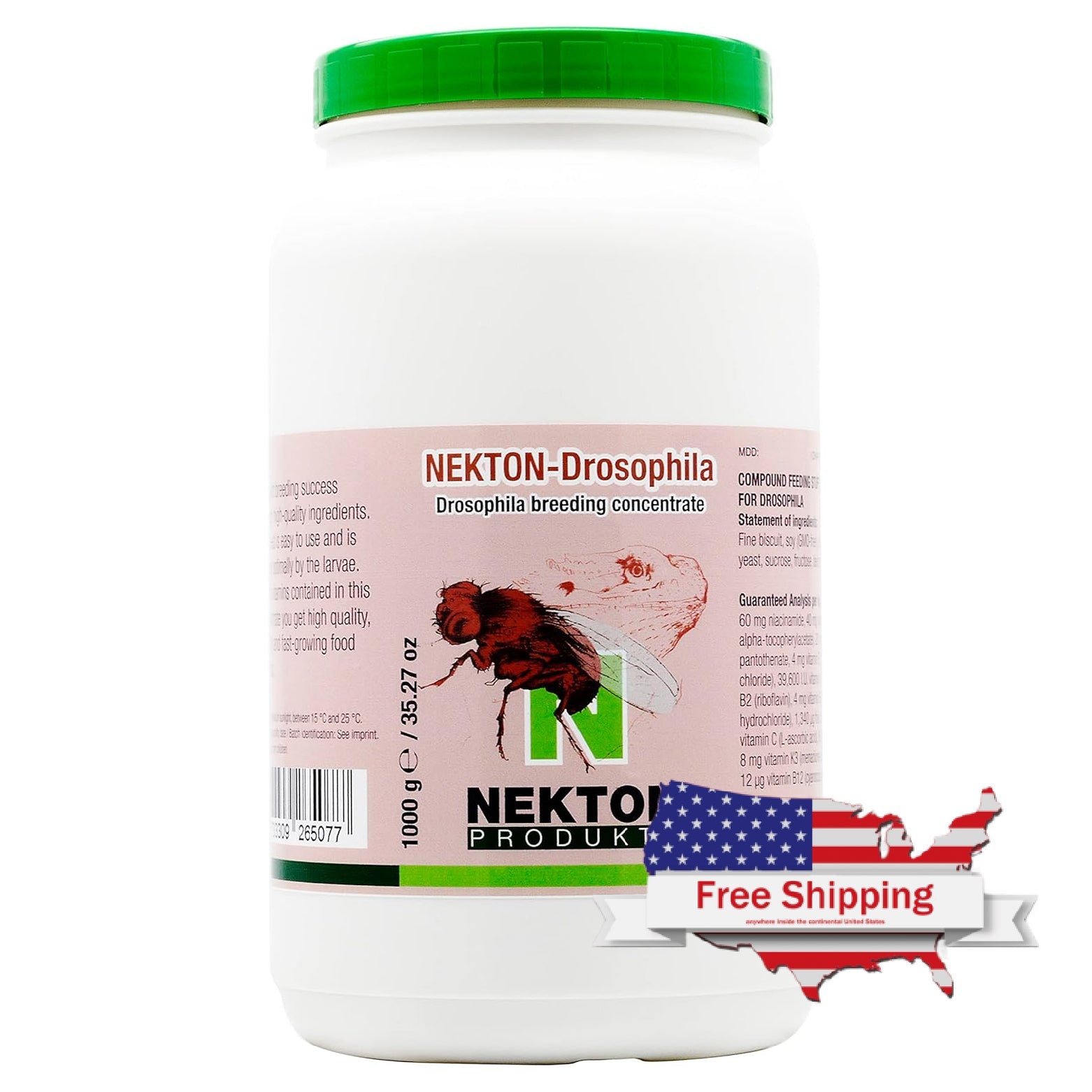 NEKTON-Drosophila Concentrate | Premium Fruit Fly Breeding Feed for Reptile Nutrition