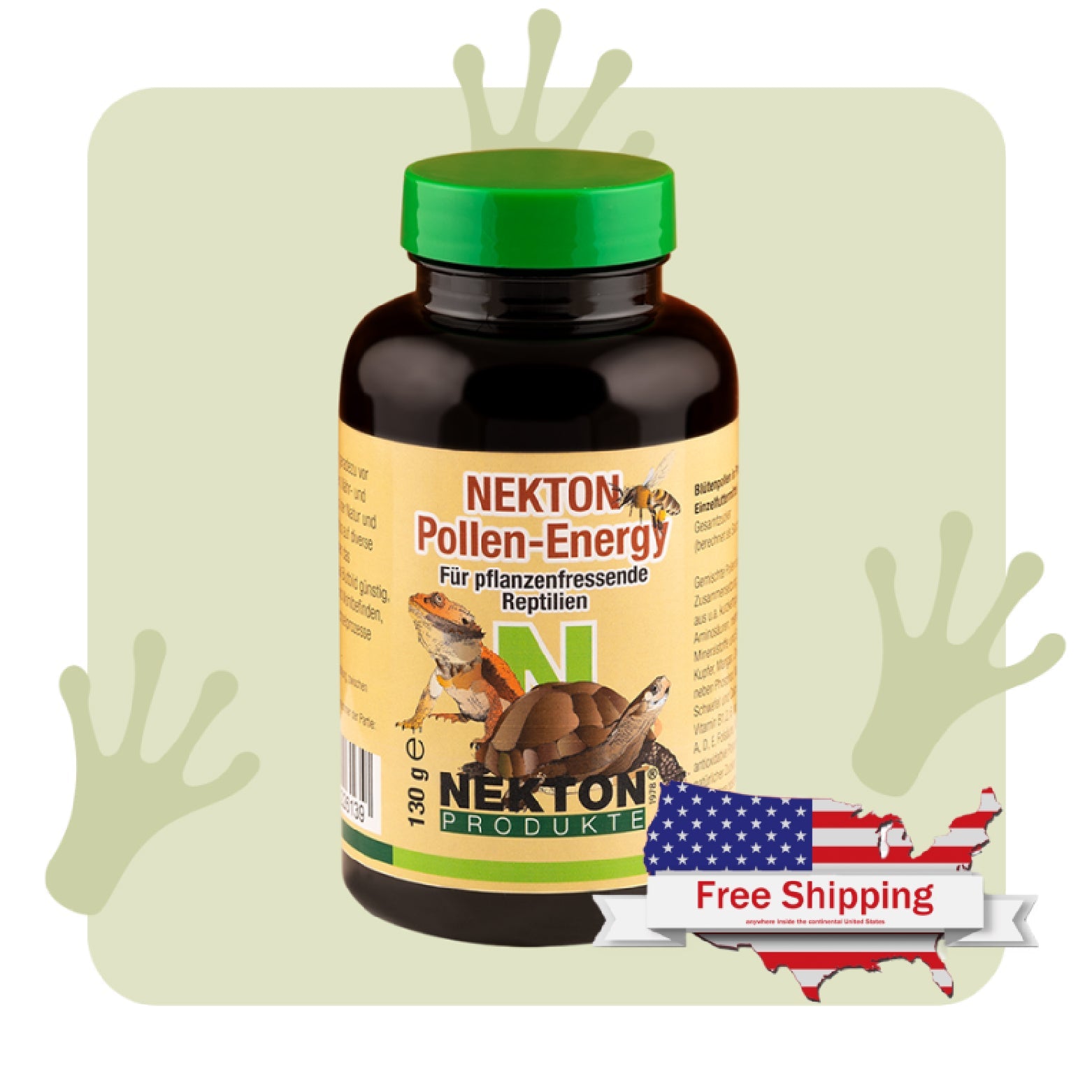 NEKTON-Pollen-Energy | Natural Pollen Feed for Herbivore Reptiles – Supports Immunity, Vitality & Well-Being