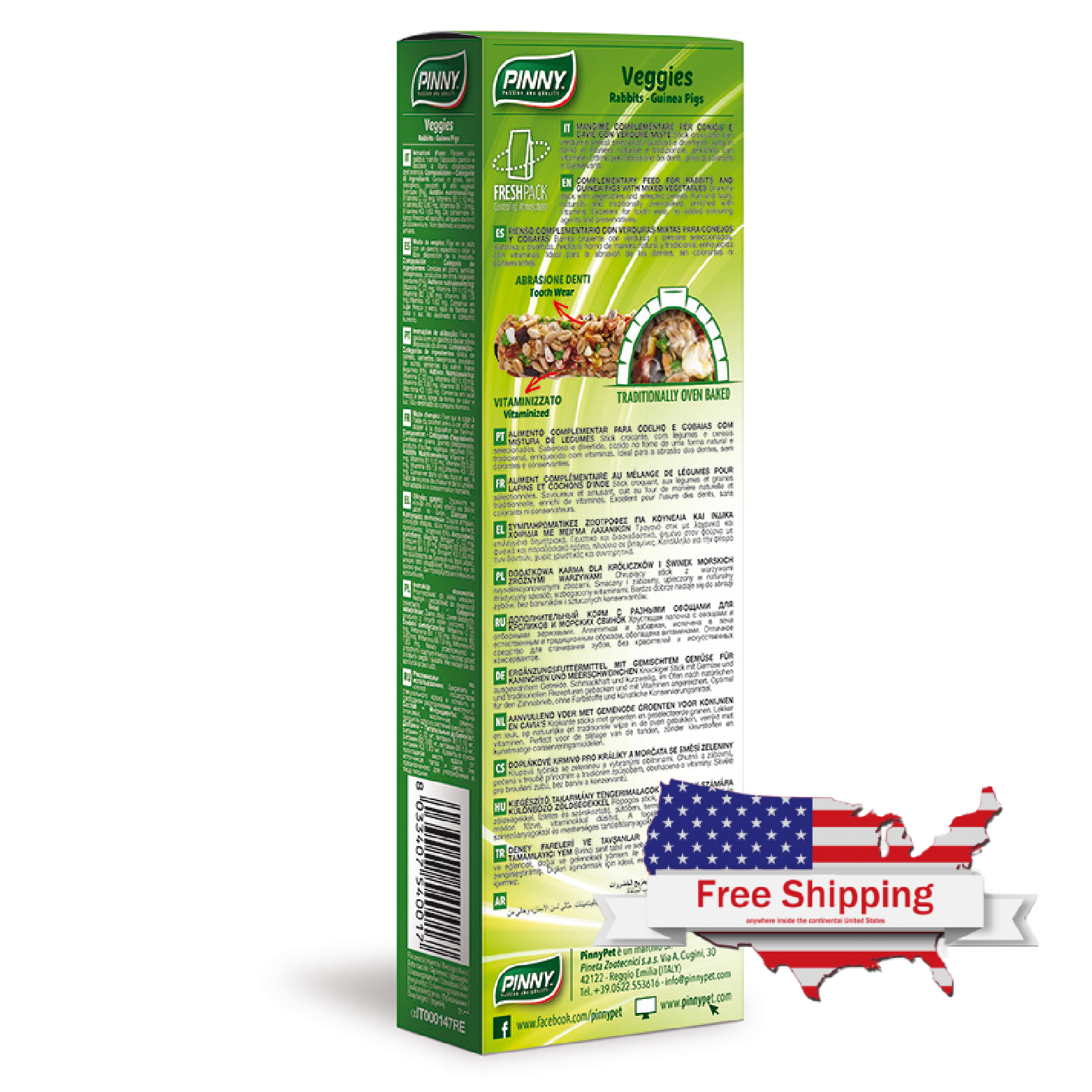 Rabbit Stick Veggies (Pinny) Complementary feed for rabbits and guinea-pigs with mixed vegetables (115g)