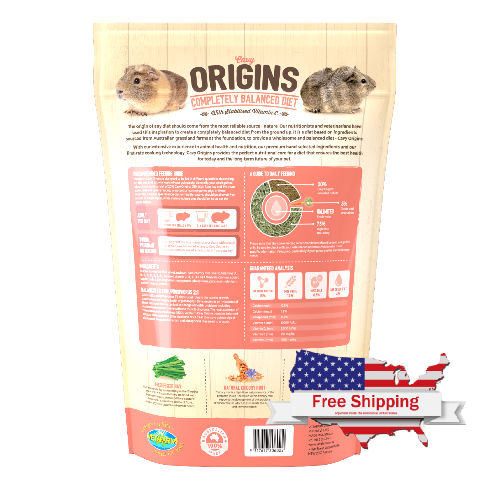 Origins Cavy Diet Directions