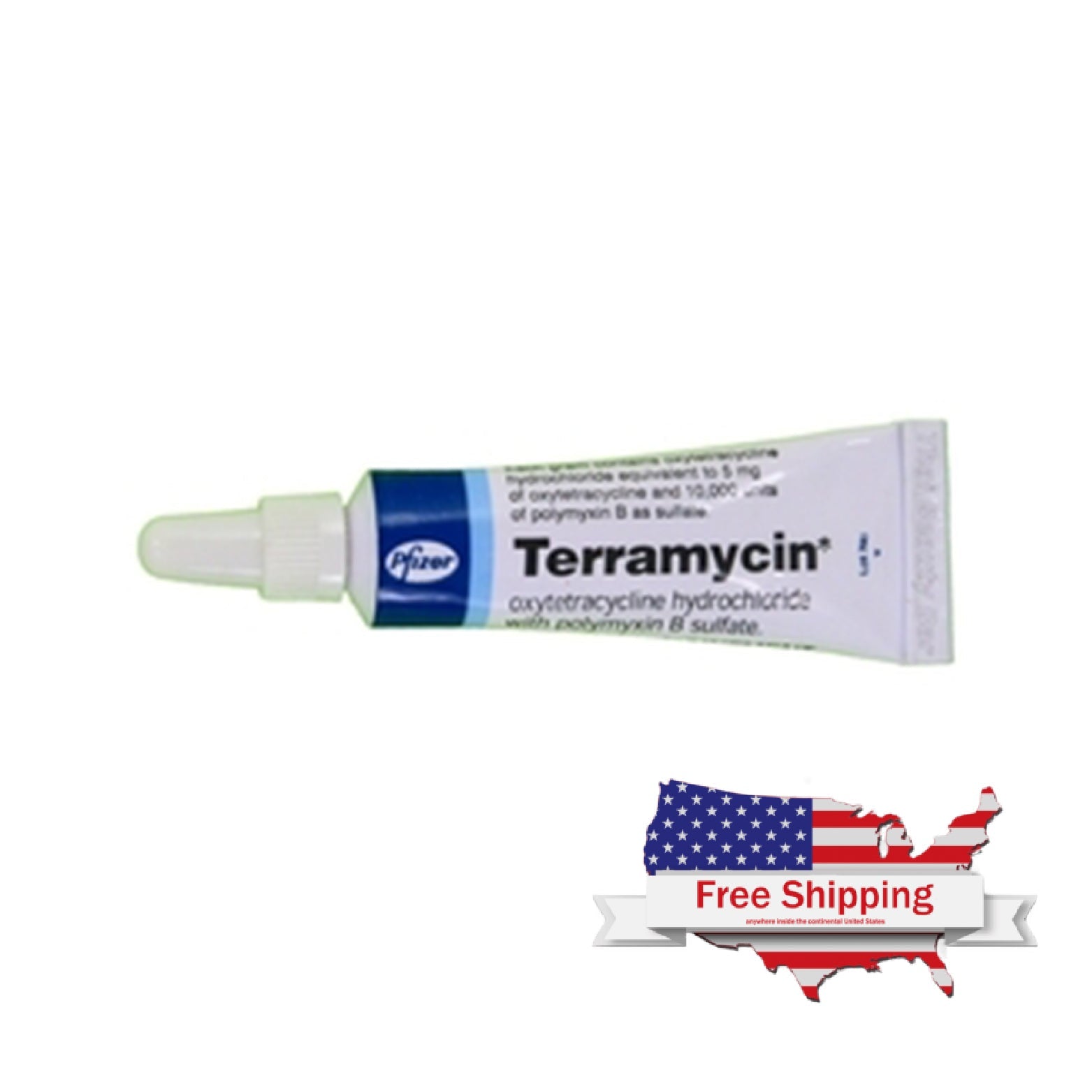Terramycin Ophthalmic Ointment for Cats, Dogs, Treats Eye