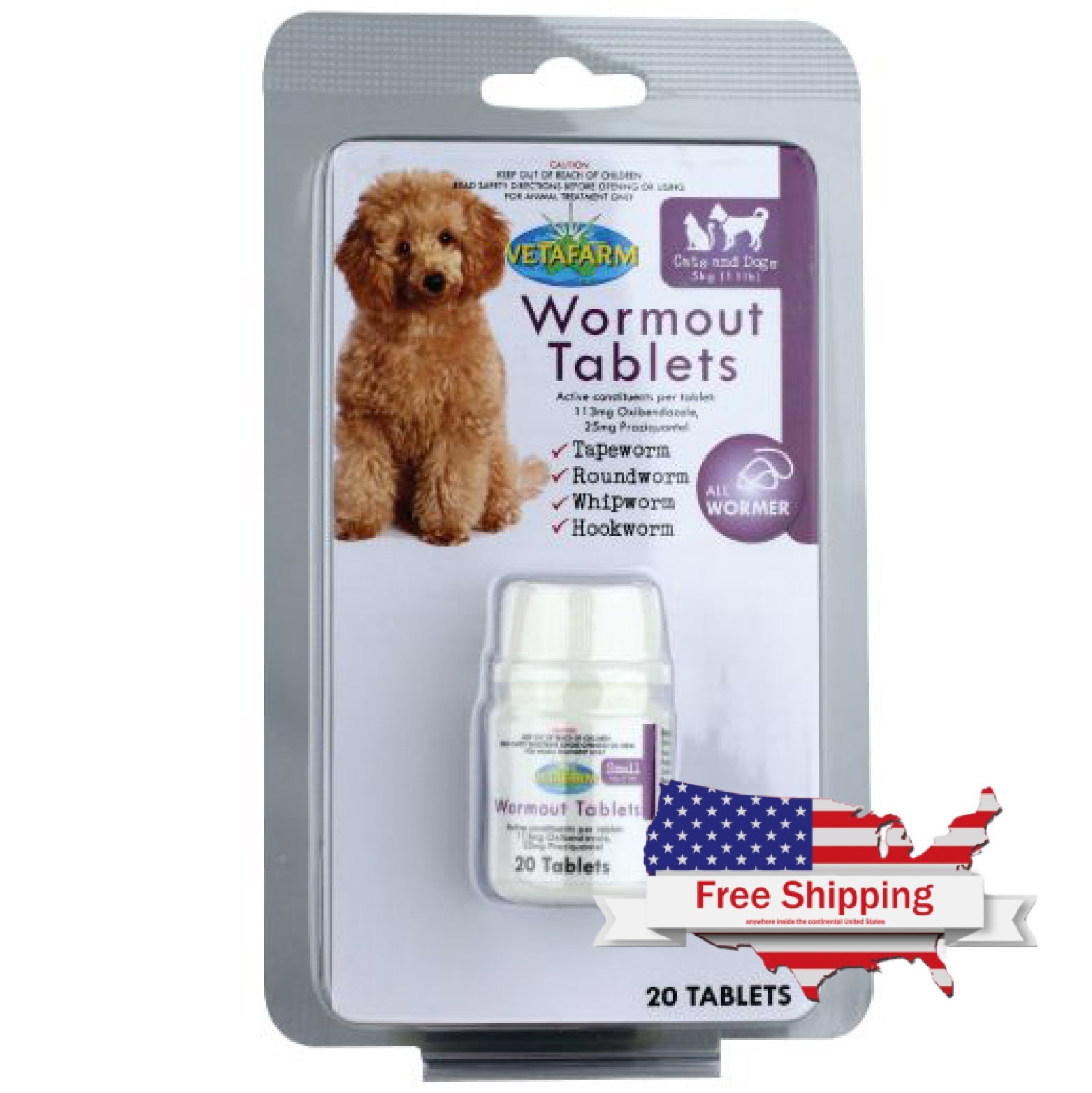 Wormout (Vetafarm): Effective Dog Dewormer / Cat Dewormer