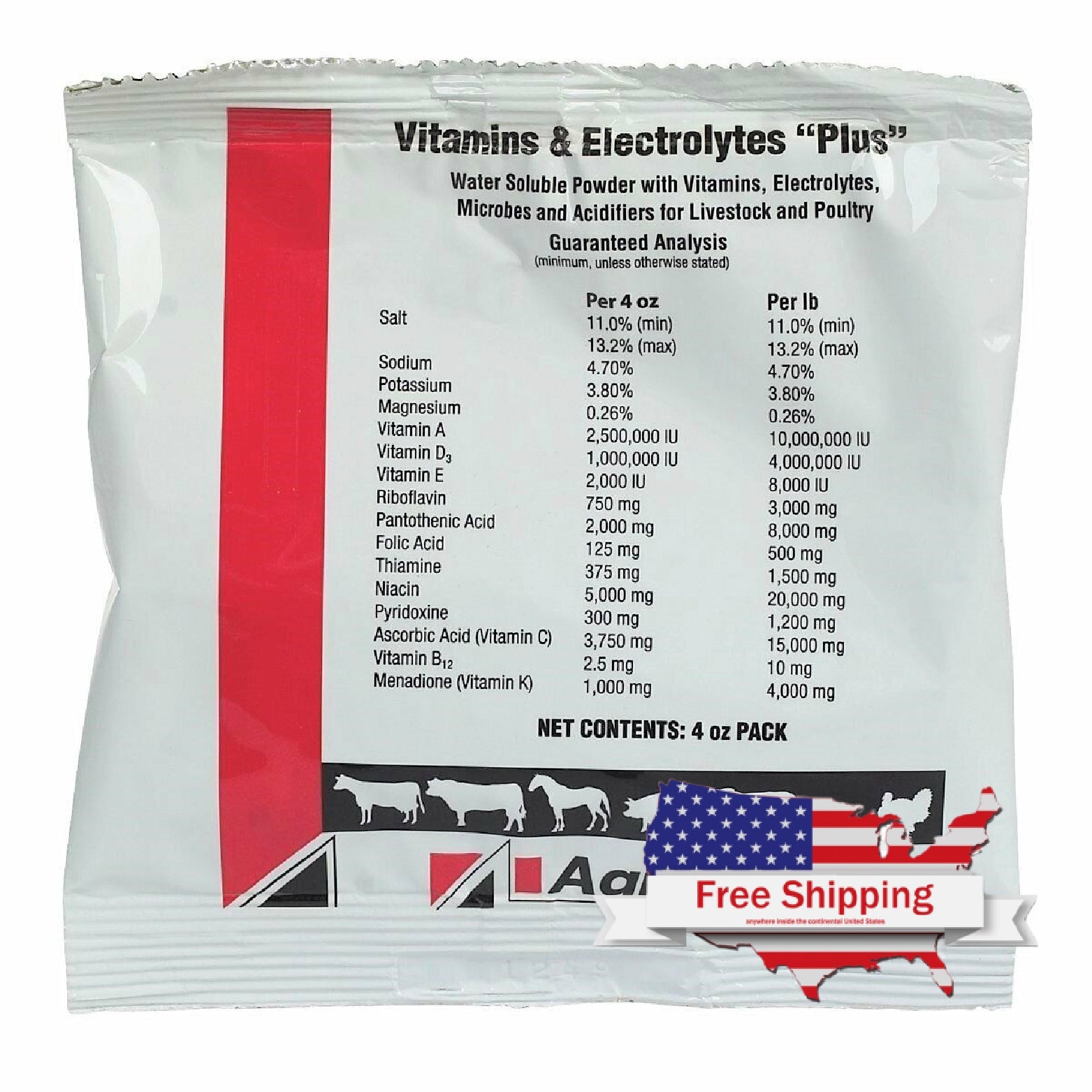 Vitamins and Electrolytes Plus Probiotics & Acidifiers for Livestock & Poultry
