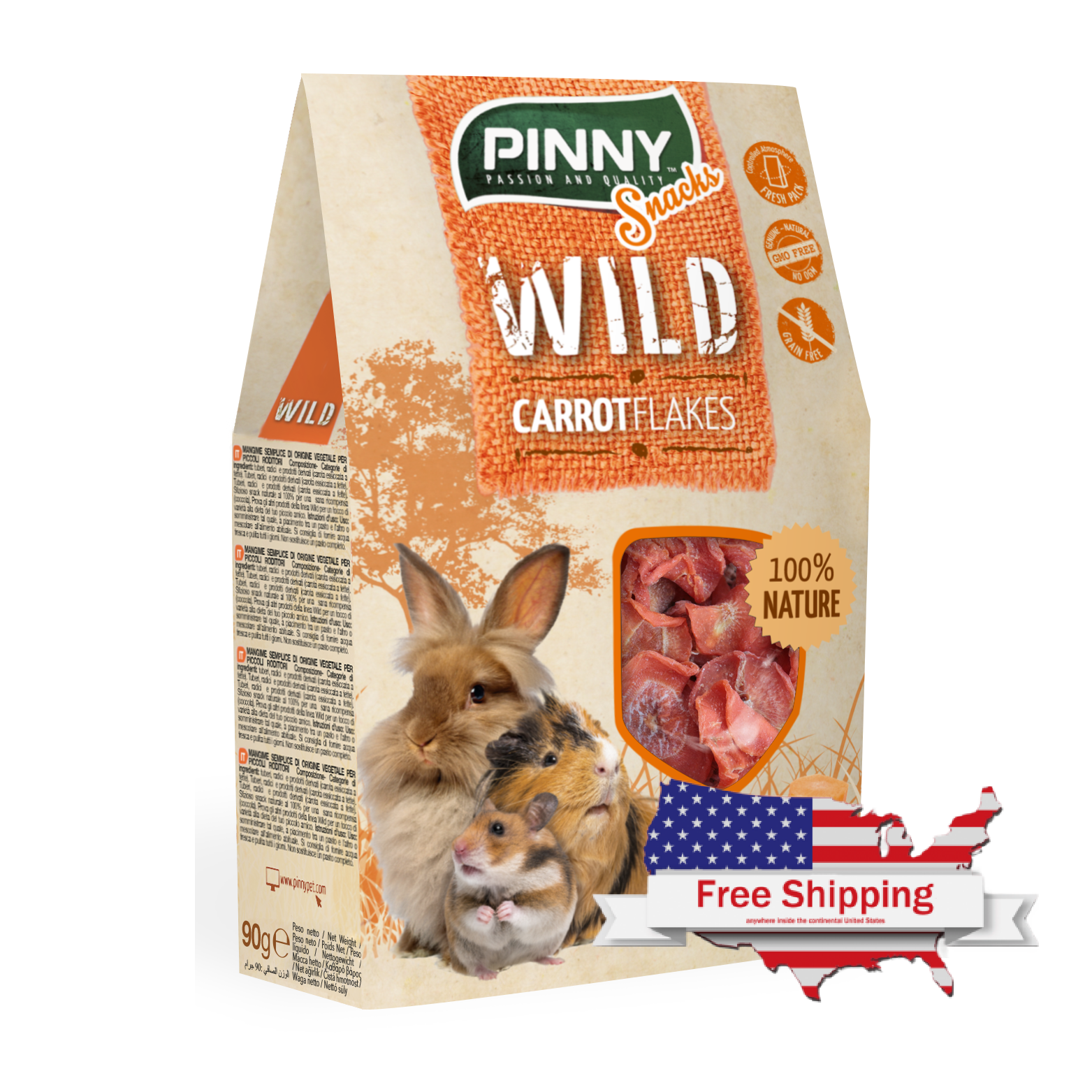 Wild Snack Carrots Flakes (Pinny)