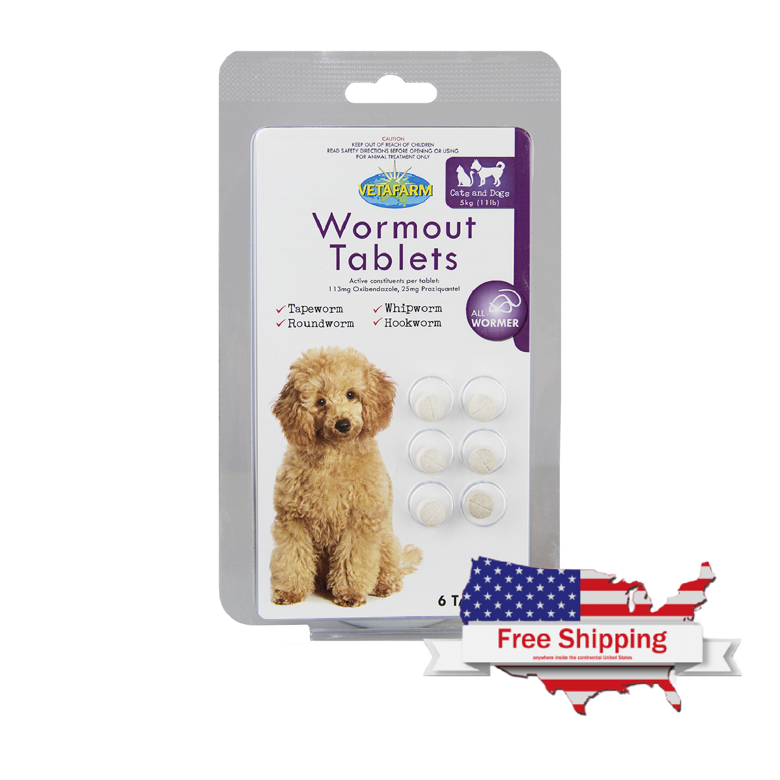 Wormout (Vetafarm): Effective Dog Dewormer / Cat Dewormer