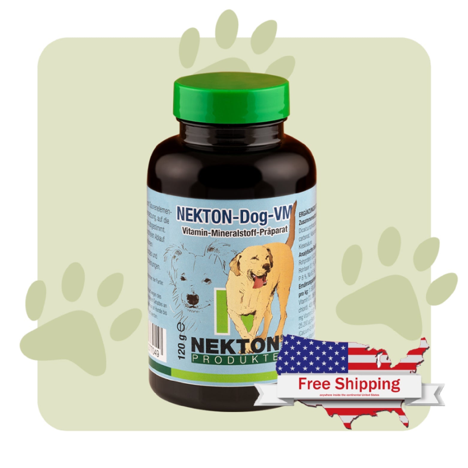 NEKTON-Dog-VM | Complete Vitamin & Mineral Supplement for Dogs of All Breeds