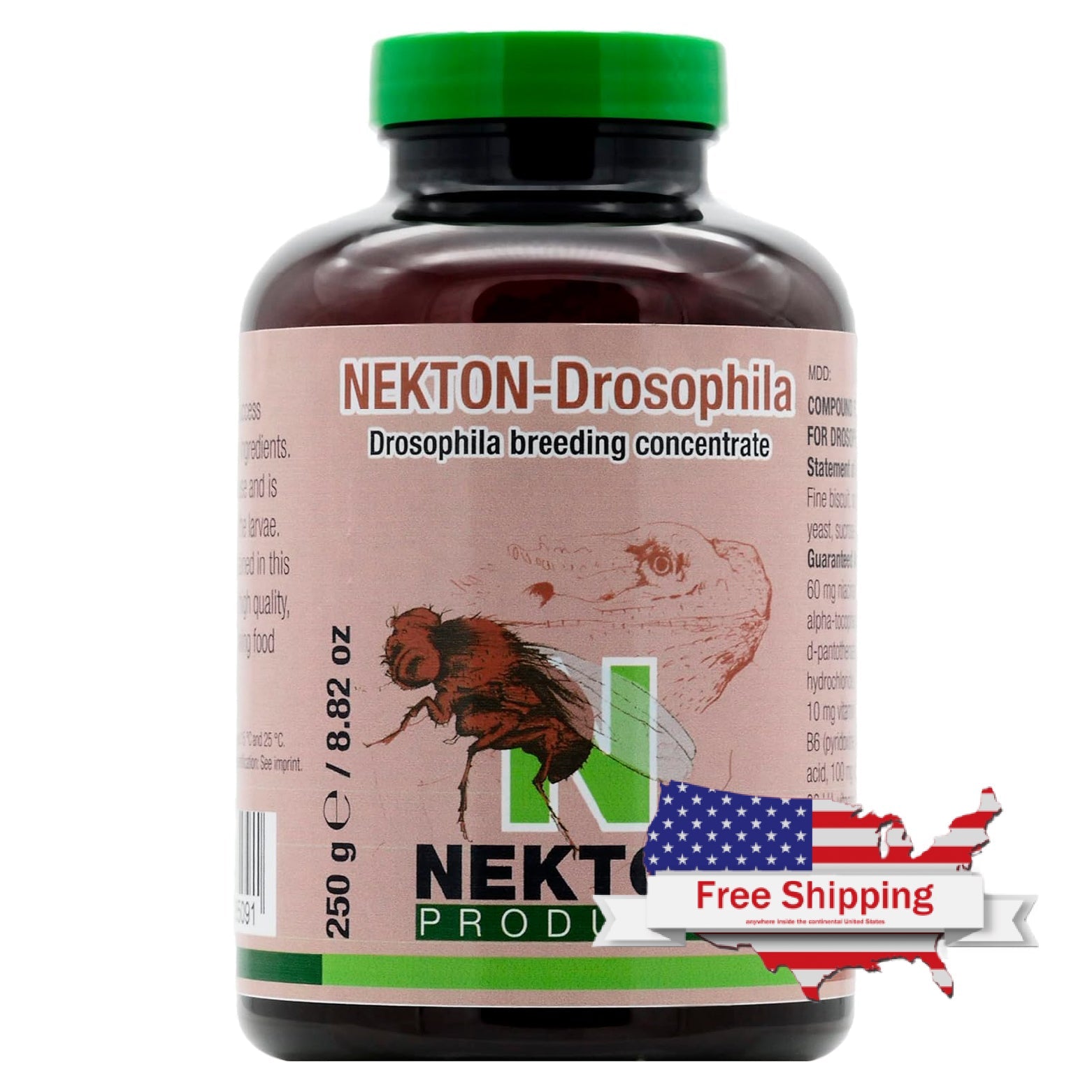 NEKTON-Drosophila Concentrate | Premium Fruit Fly Breeding Feed for Reptile Nutrition