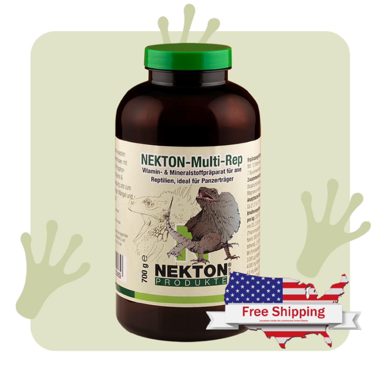 NEKTON-Multi-Rep | Complete Vitamin & Mineral Supplement for Reptiles – Ideal for Turtles & Shell Carriers