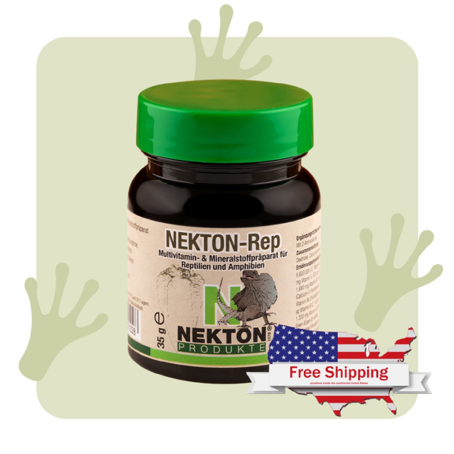 NEKTON-Rep | High-Potency Multivitamin Supplement for Reptiles & Amphibians – Supports Skin, Growth & Vitality