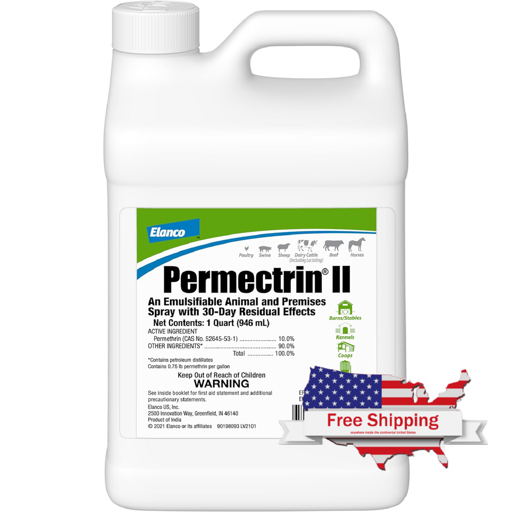 Prometherin Label Permethrin 10 Spray: Effective Animal Spray Repellent for Cattle & More